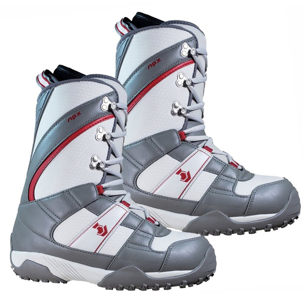 $375 Northwave Freedom Linered Snowboard Boots men’s 7 1/2 7.5 gray red New snow